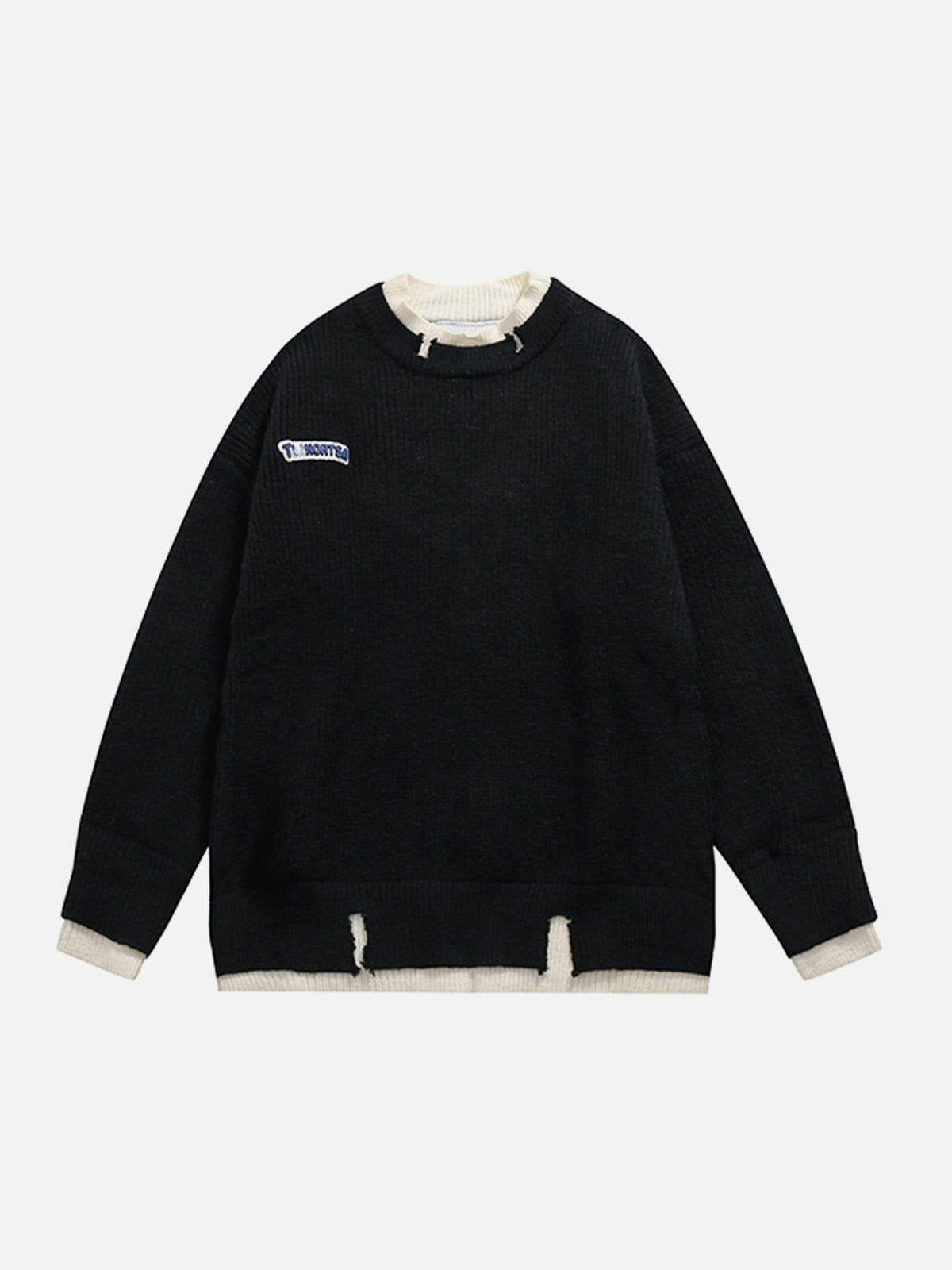 Fake Two Sweater