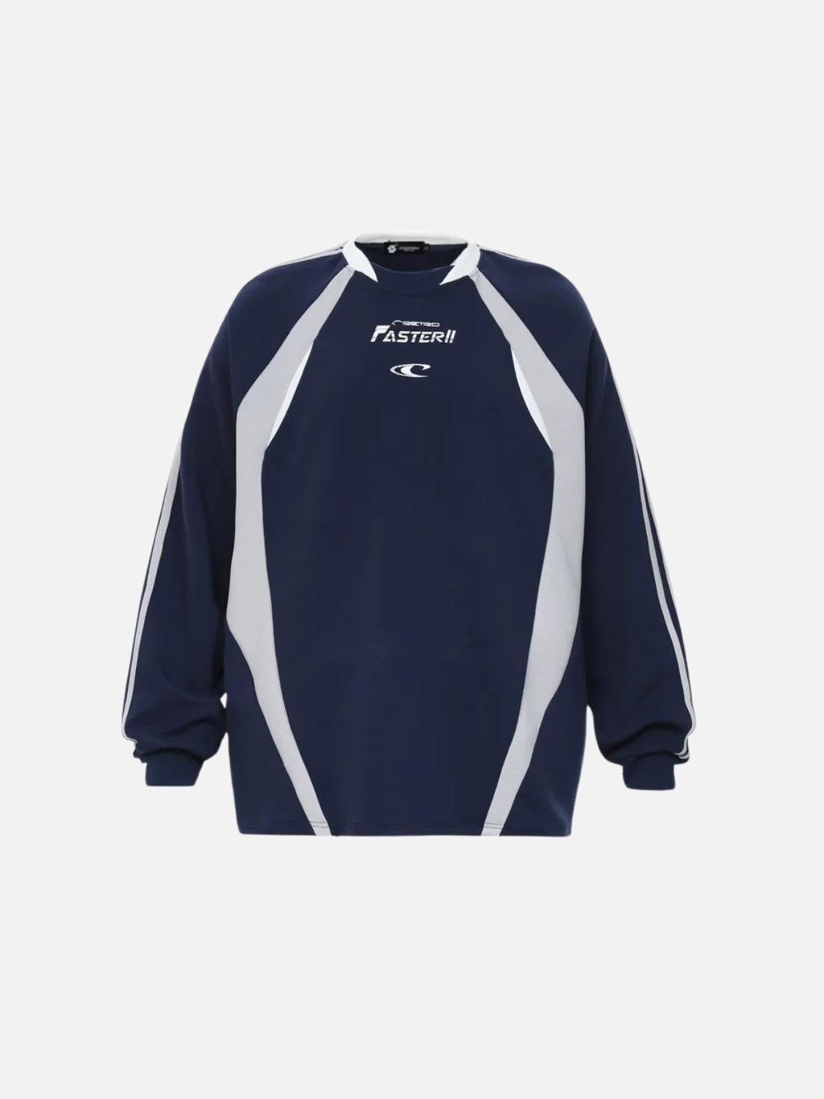 Faster Letter Print Sweatshirt