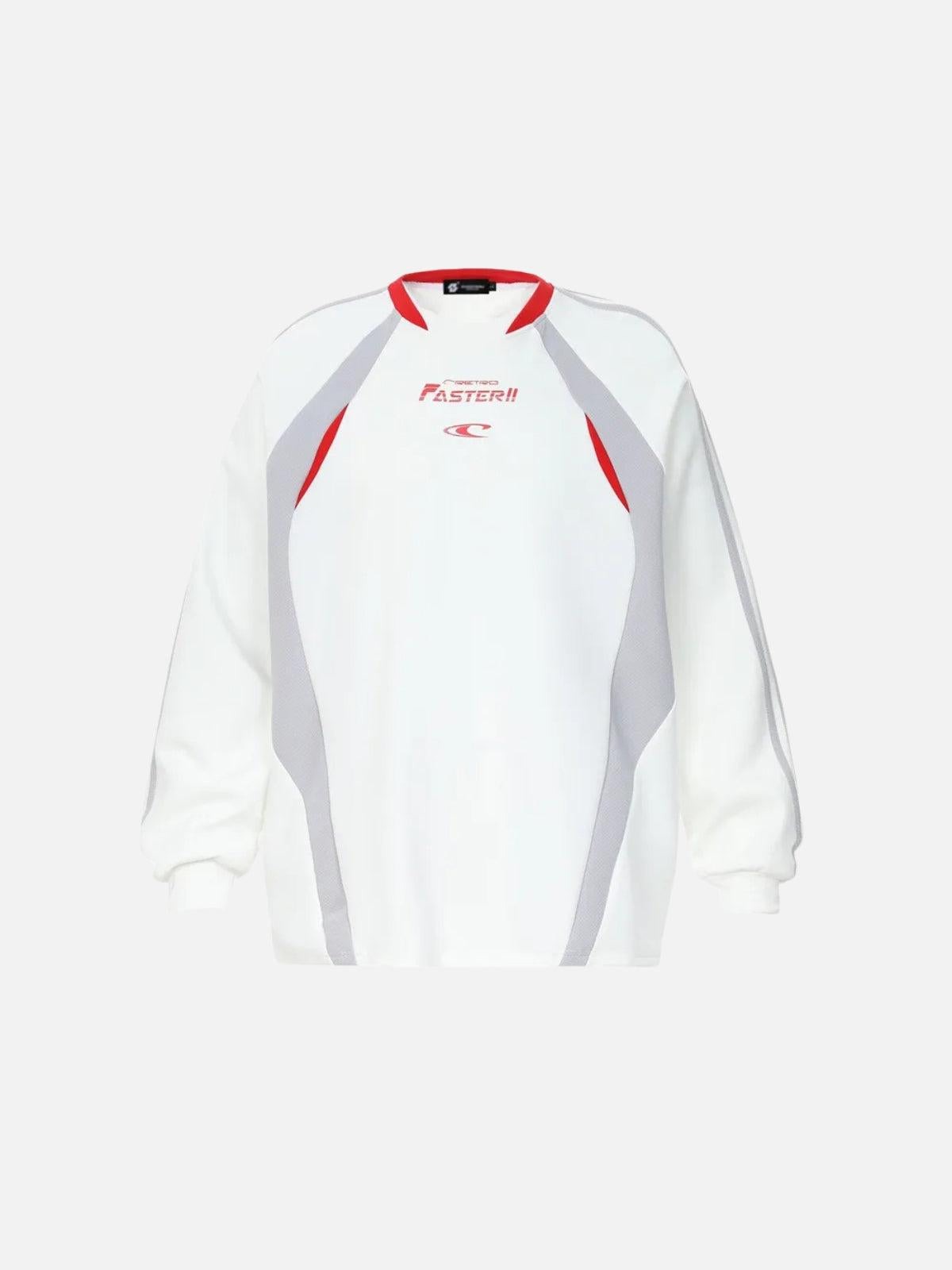 Faster Letter Print Sweatshirt