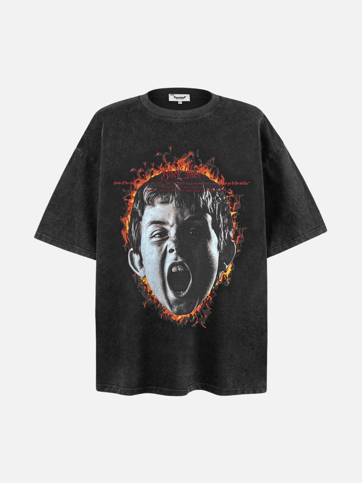 Fiery Scream Vintage Wash Tee