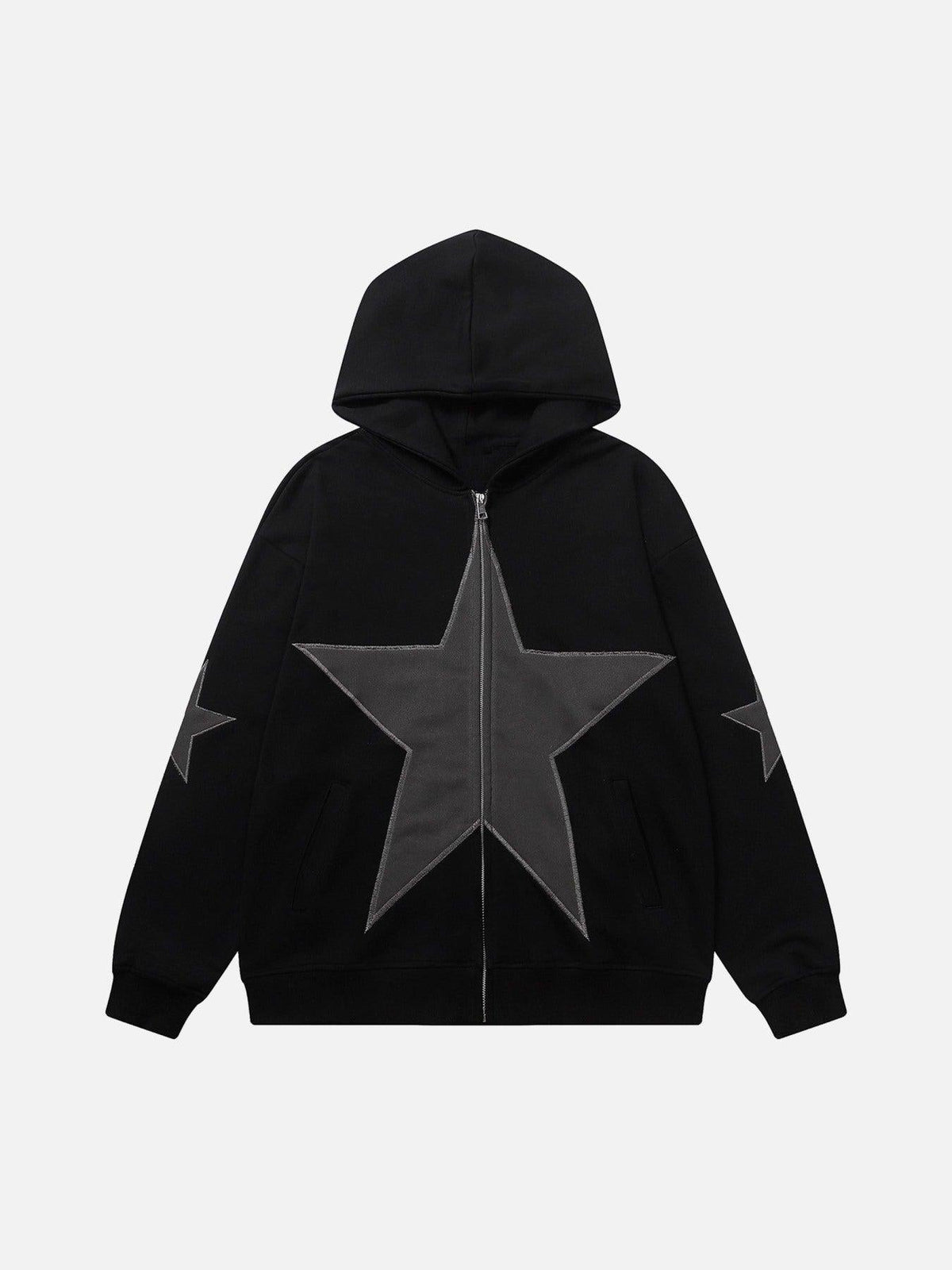 Five-Pointed Zipper Hoodie