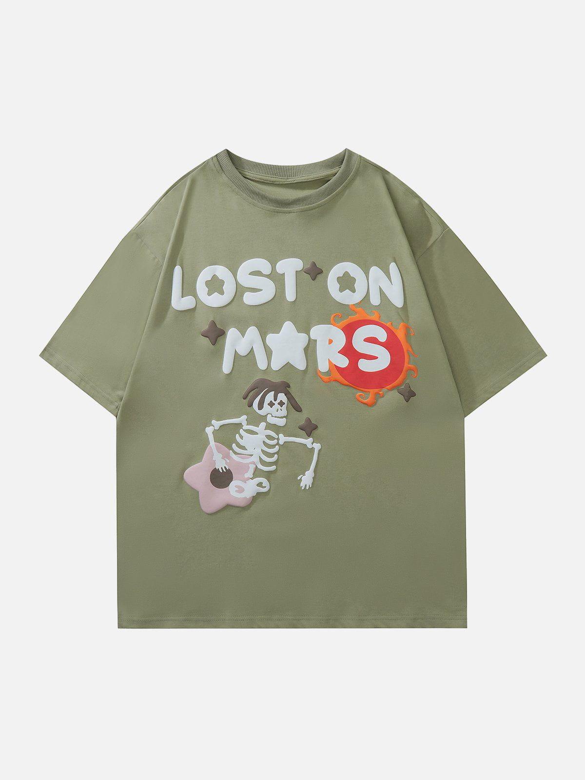 Flower Skeleton Graphic Tee
