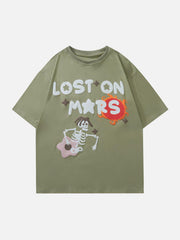 Flower Skeleton Graphic Tee