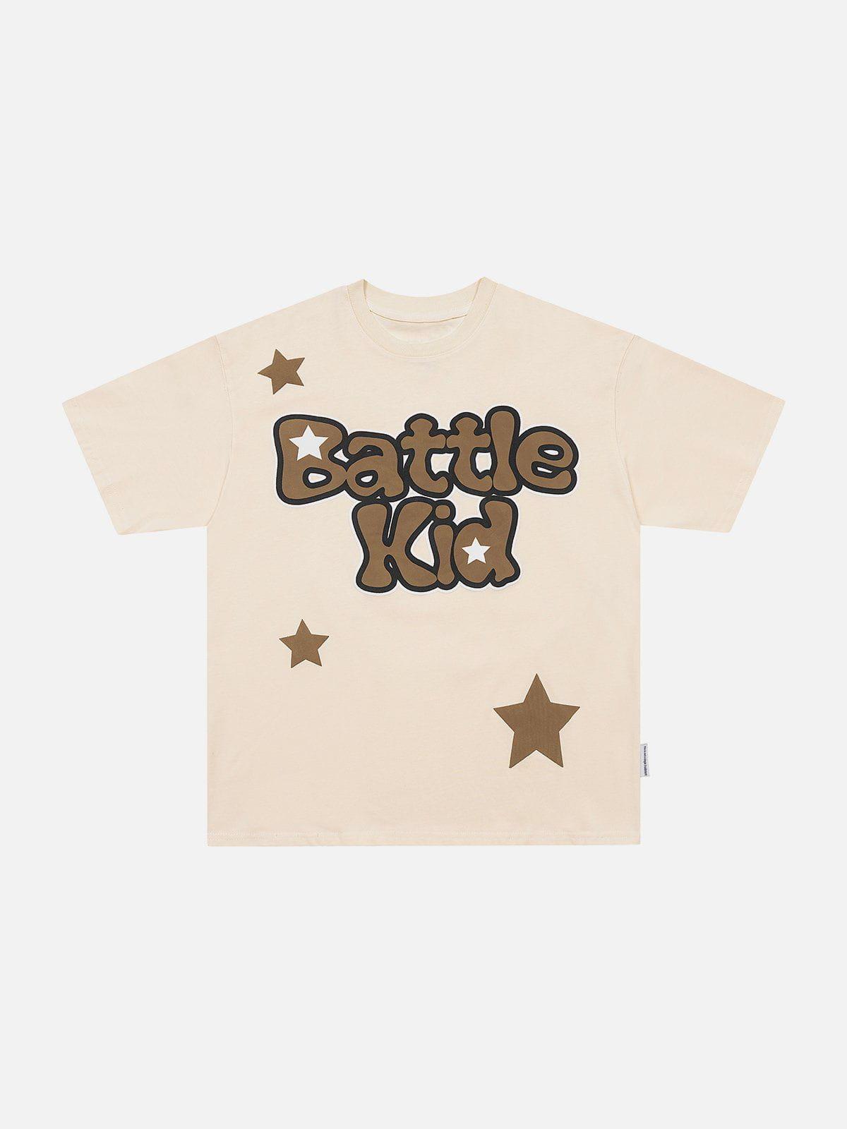 Foam Printing Star Tee