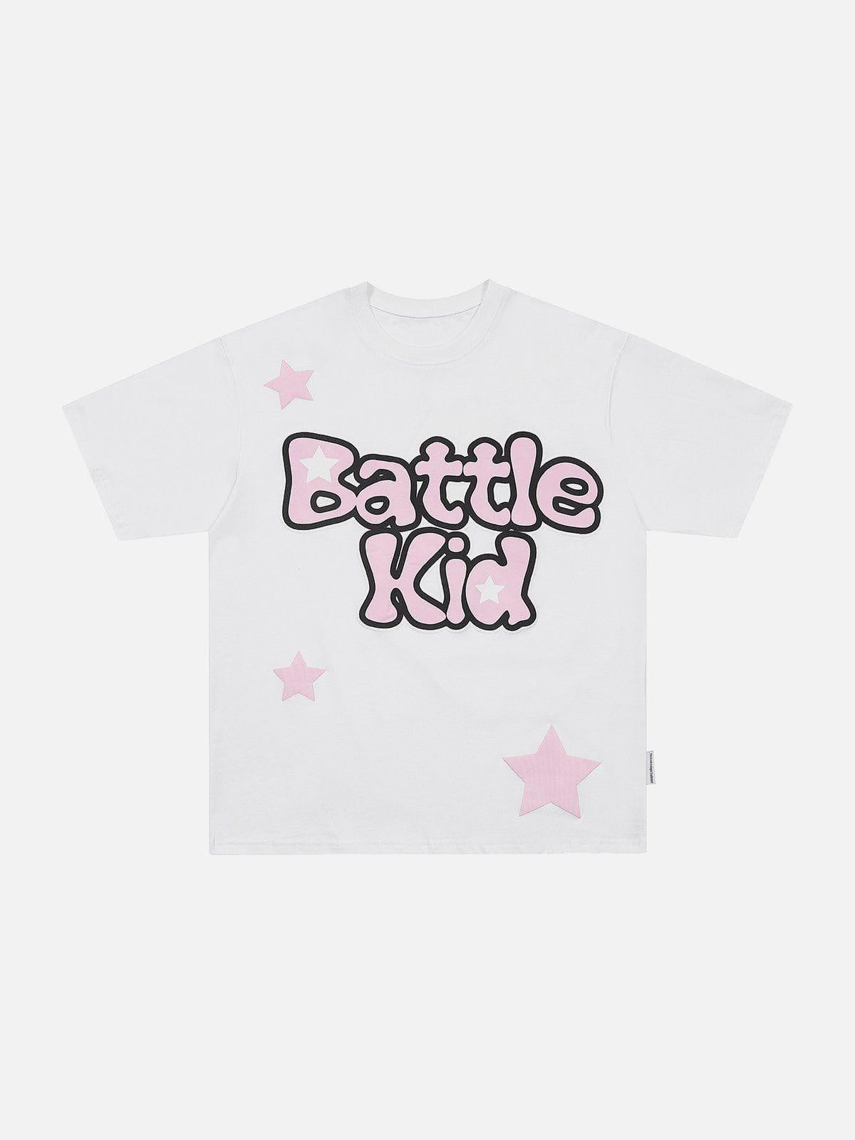 Foam Printing Star Tee