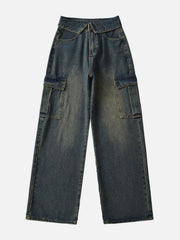 Fold-Over Cargo Jeans