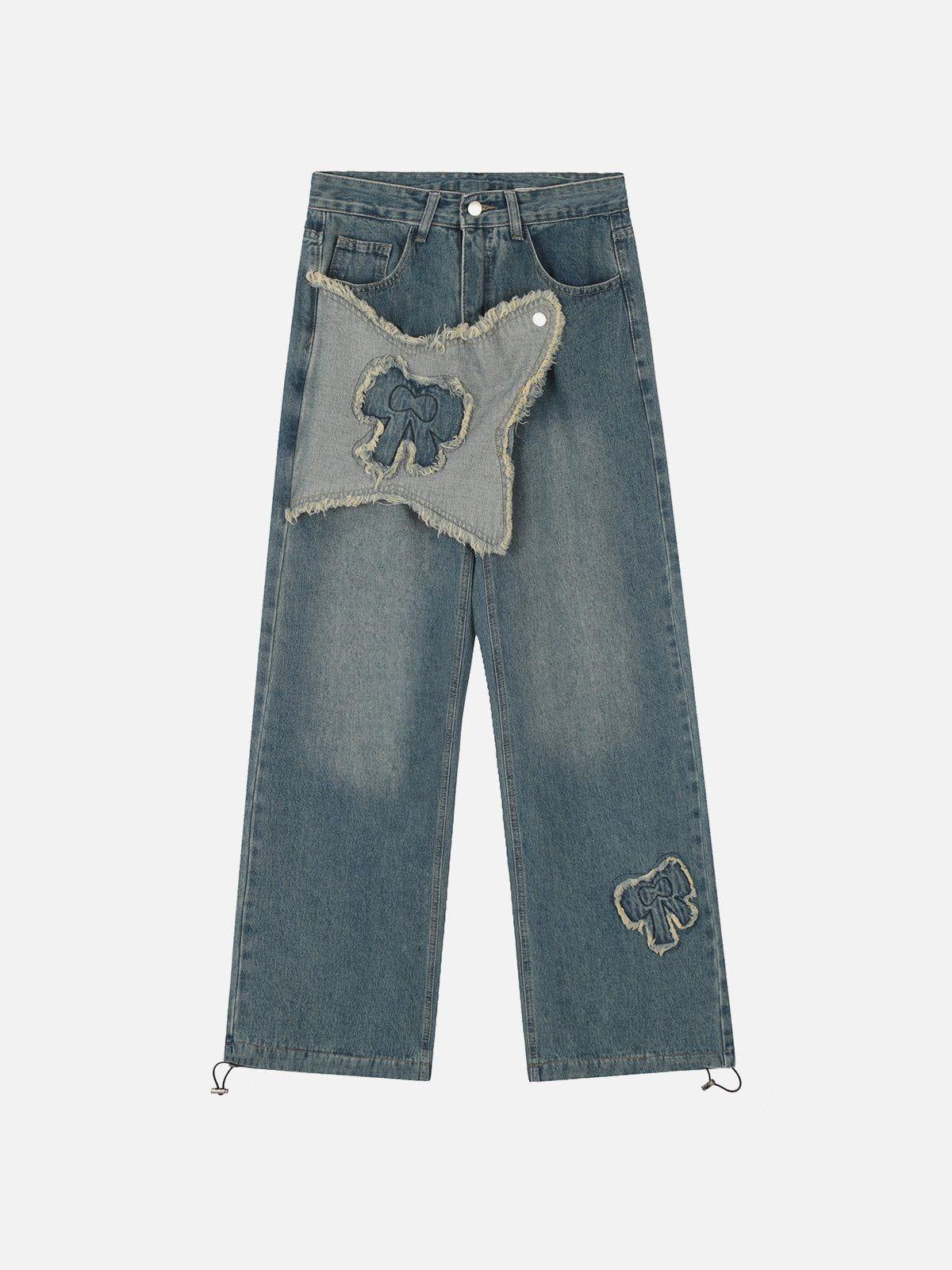 Fringe Bow Jeans