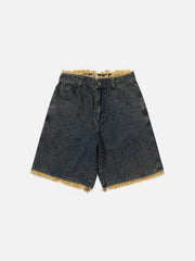 Fringe Denim Jorts
