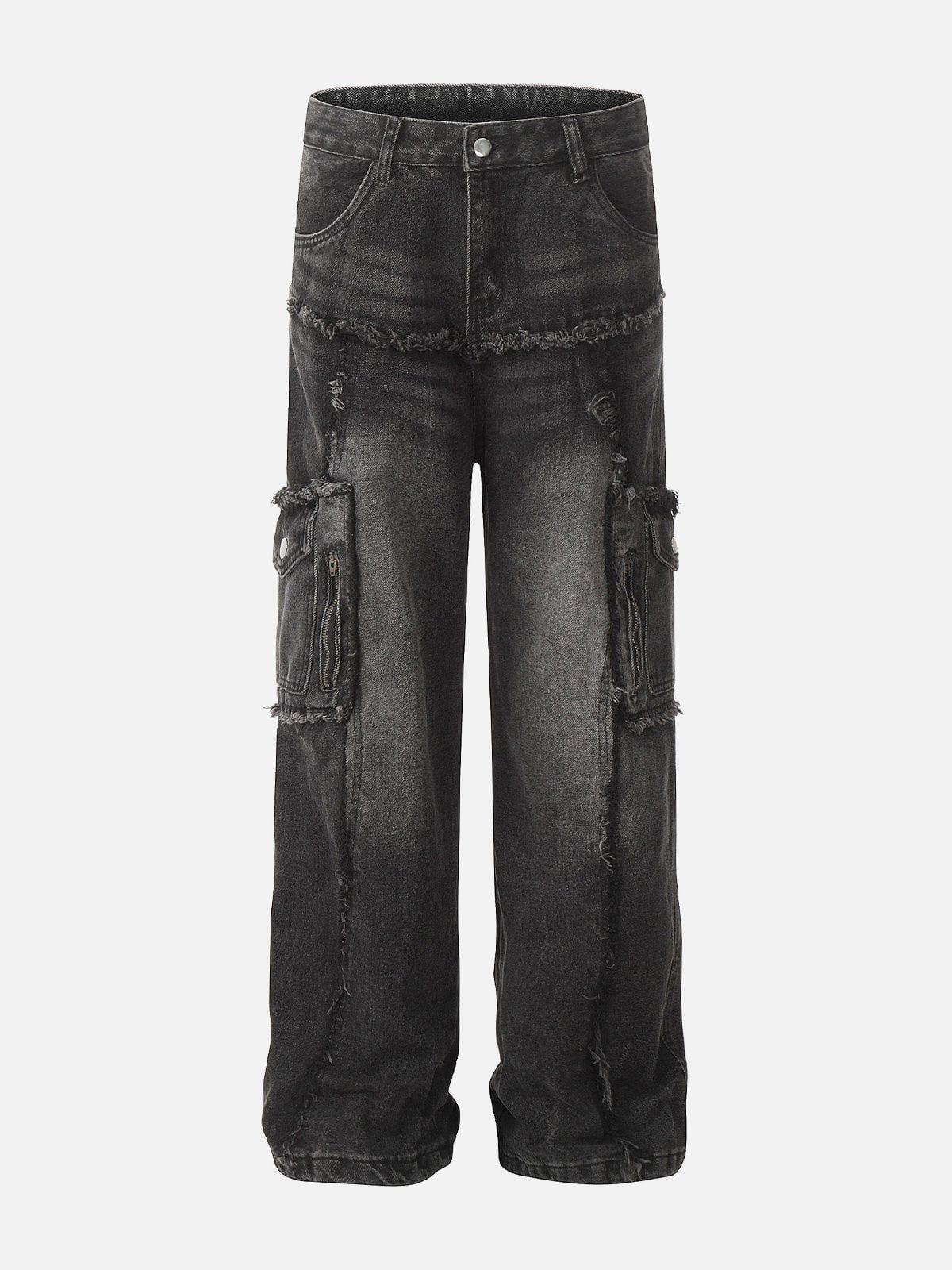 Fringe Multi Pocket Jeans