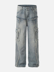 Fringe Multi Pocket Jeans