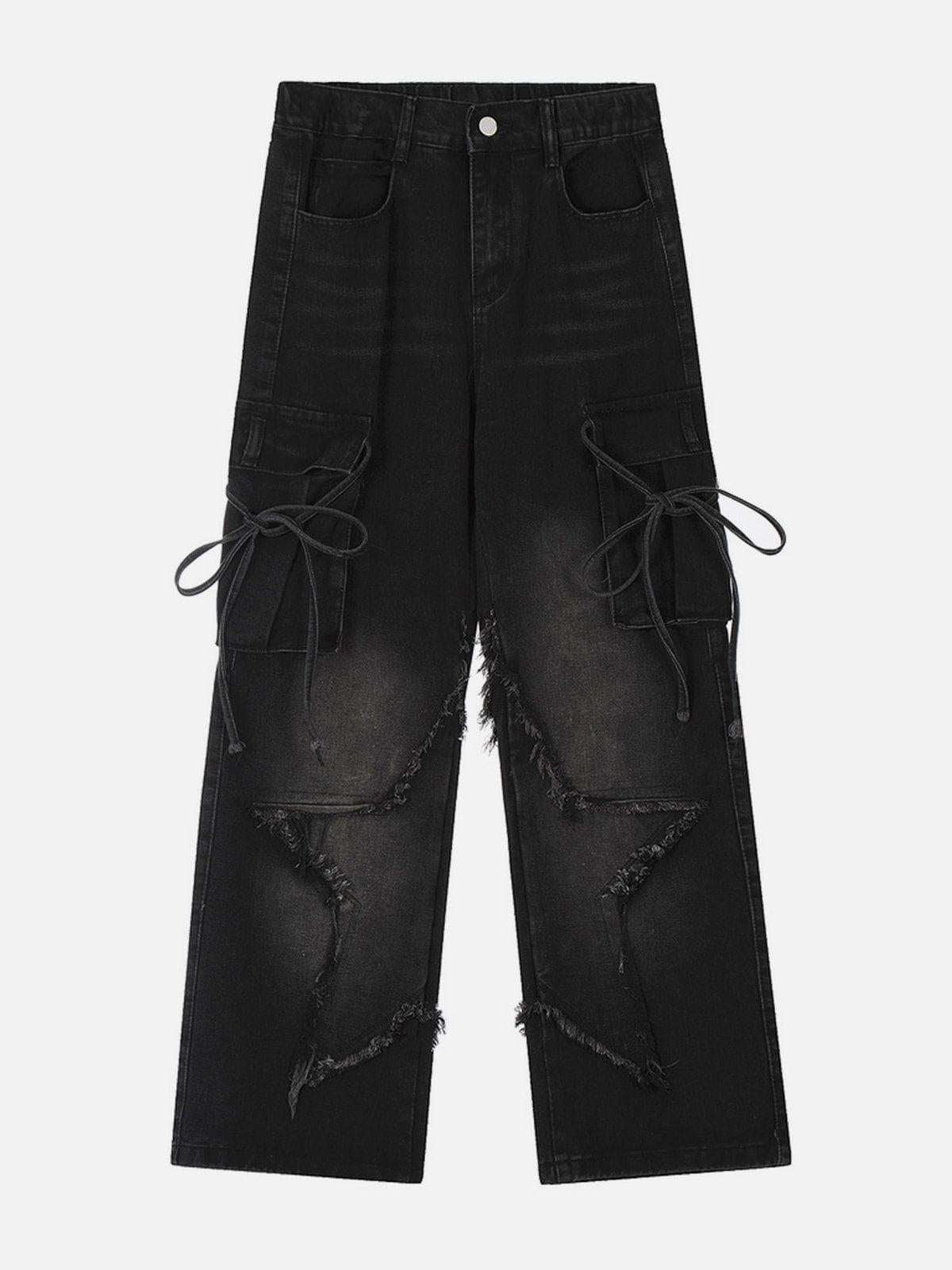 Fringe Star Washed Jeans