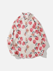 Fruit Print Long-Sleeved Shirt