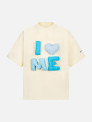 Fun "I Love Me" Embroidered T-Shirt