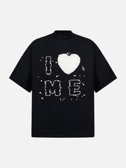 Fun "Love Me" Embellished T-Shirt