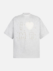 Fun "Love Me" Embellished T-Shirt