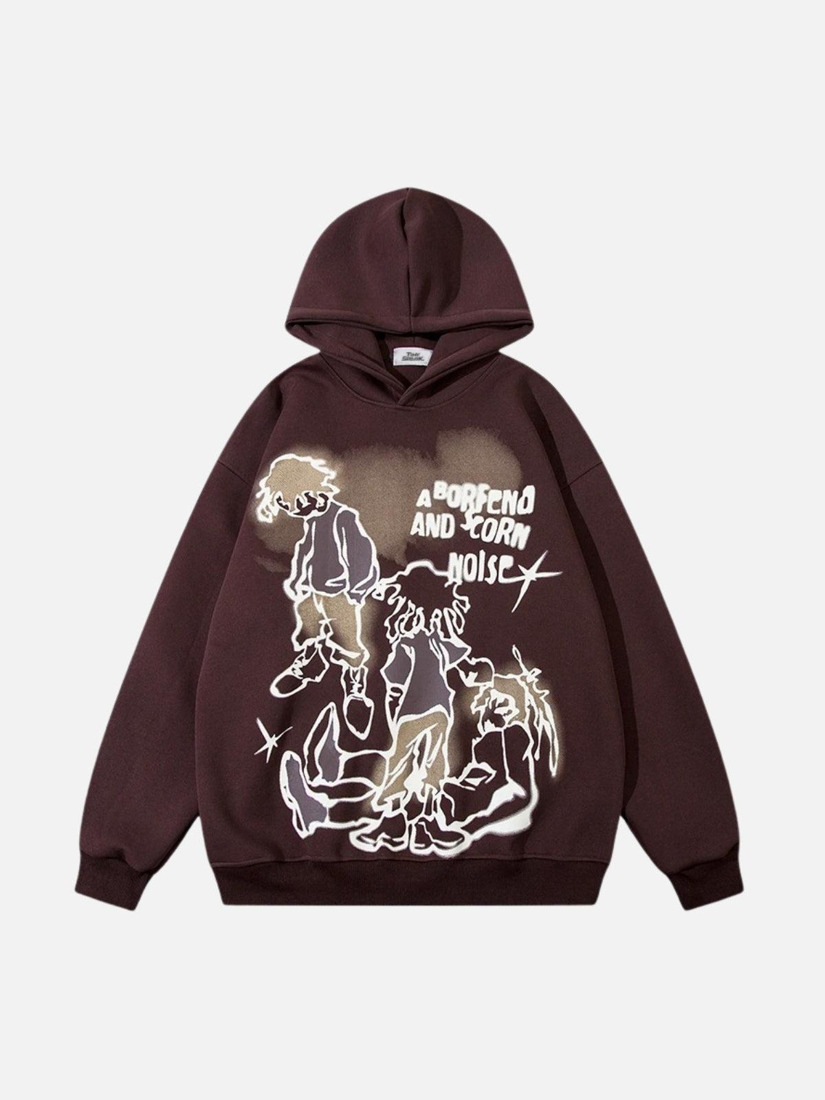 Funny Cartoon Graphic Hoodie
