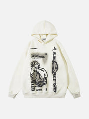 Funny Cartoon Print Hoodie