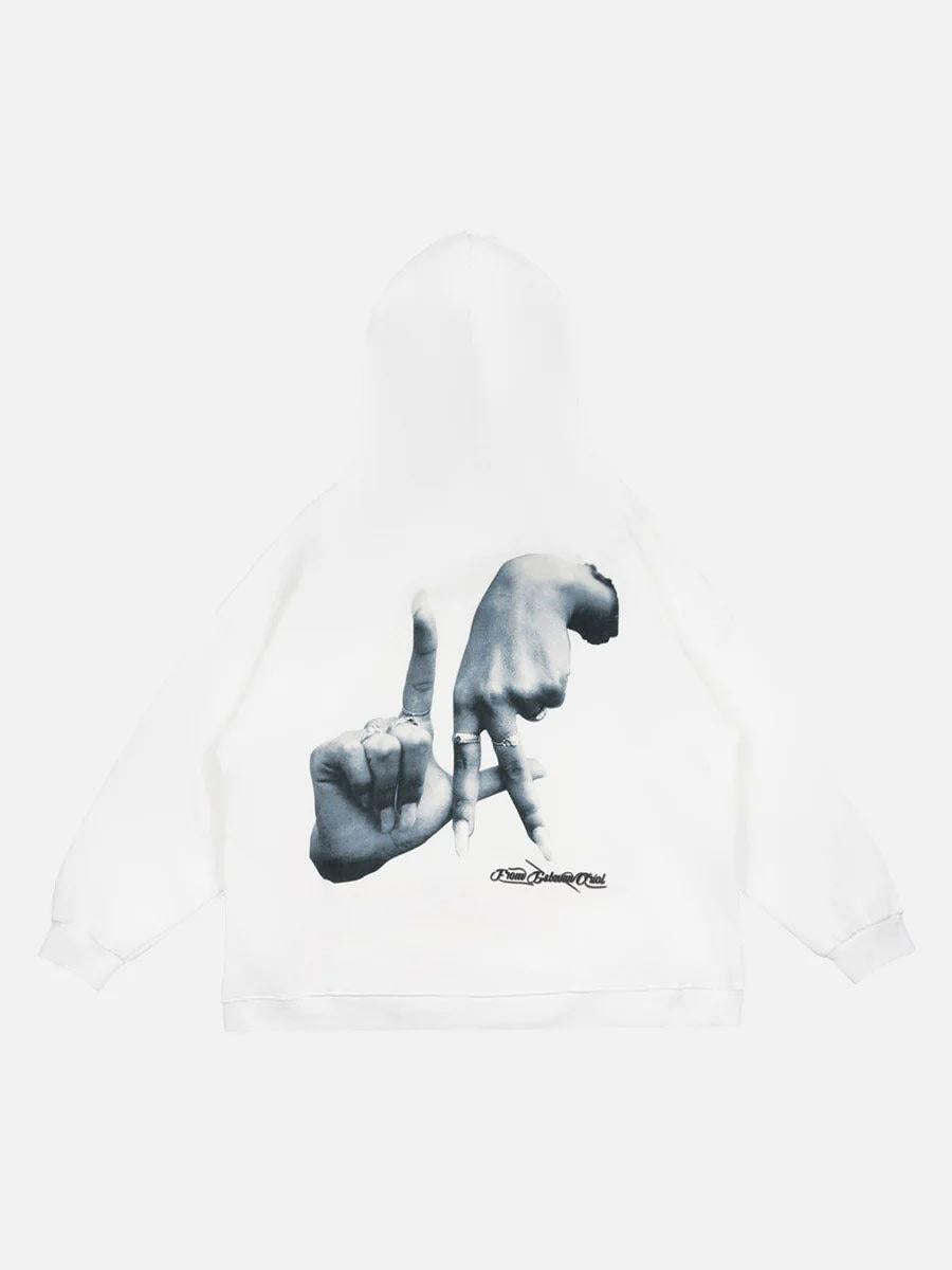 Gesture Print Hoodie