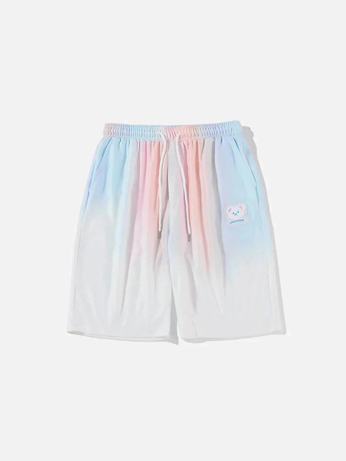 Gradient Drawstring Shorts