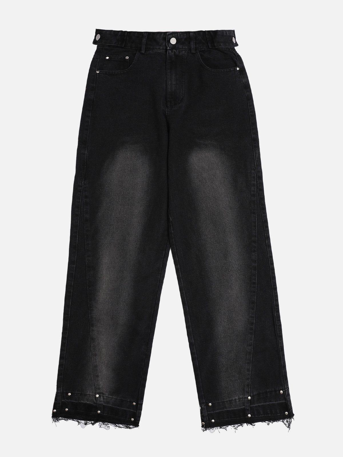 Gradient Raw Edge Jeans