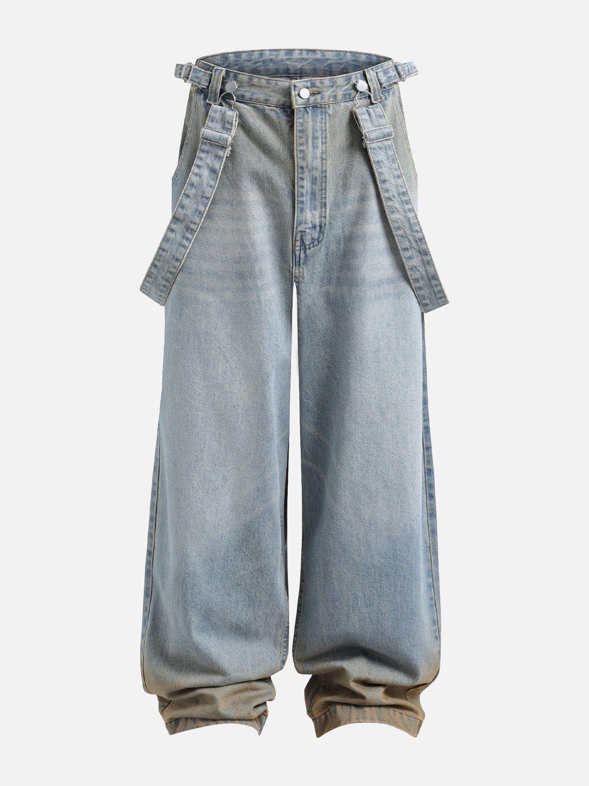 Gradient Washed Loose Jeans