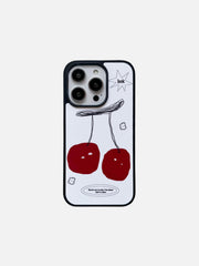Hand-Painted Cherry Phone Case