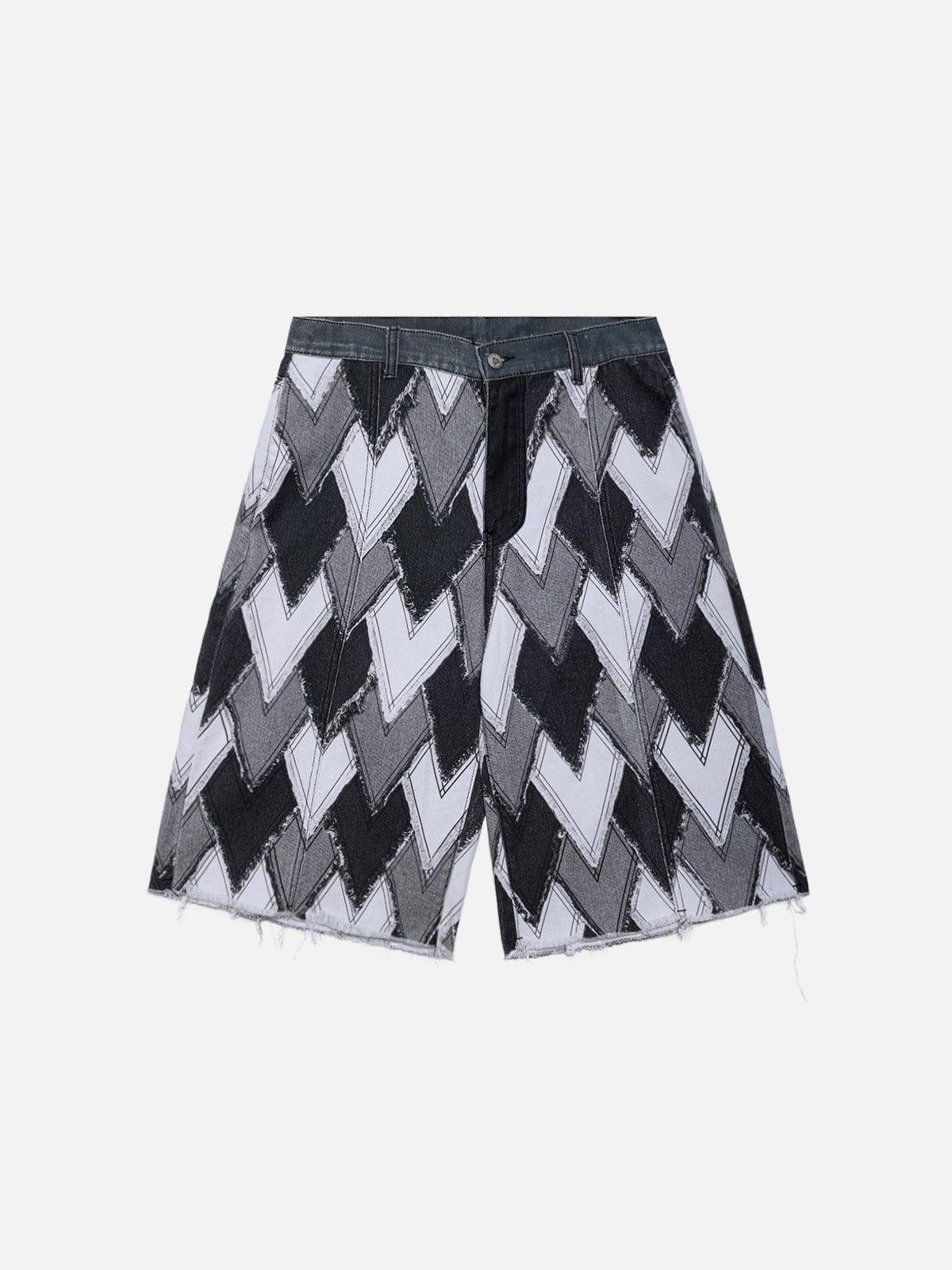 Heart Patchwork Jorts