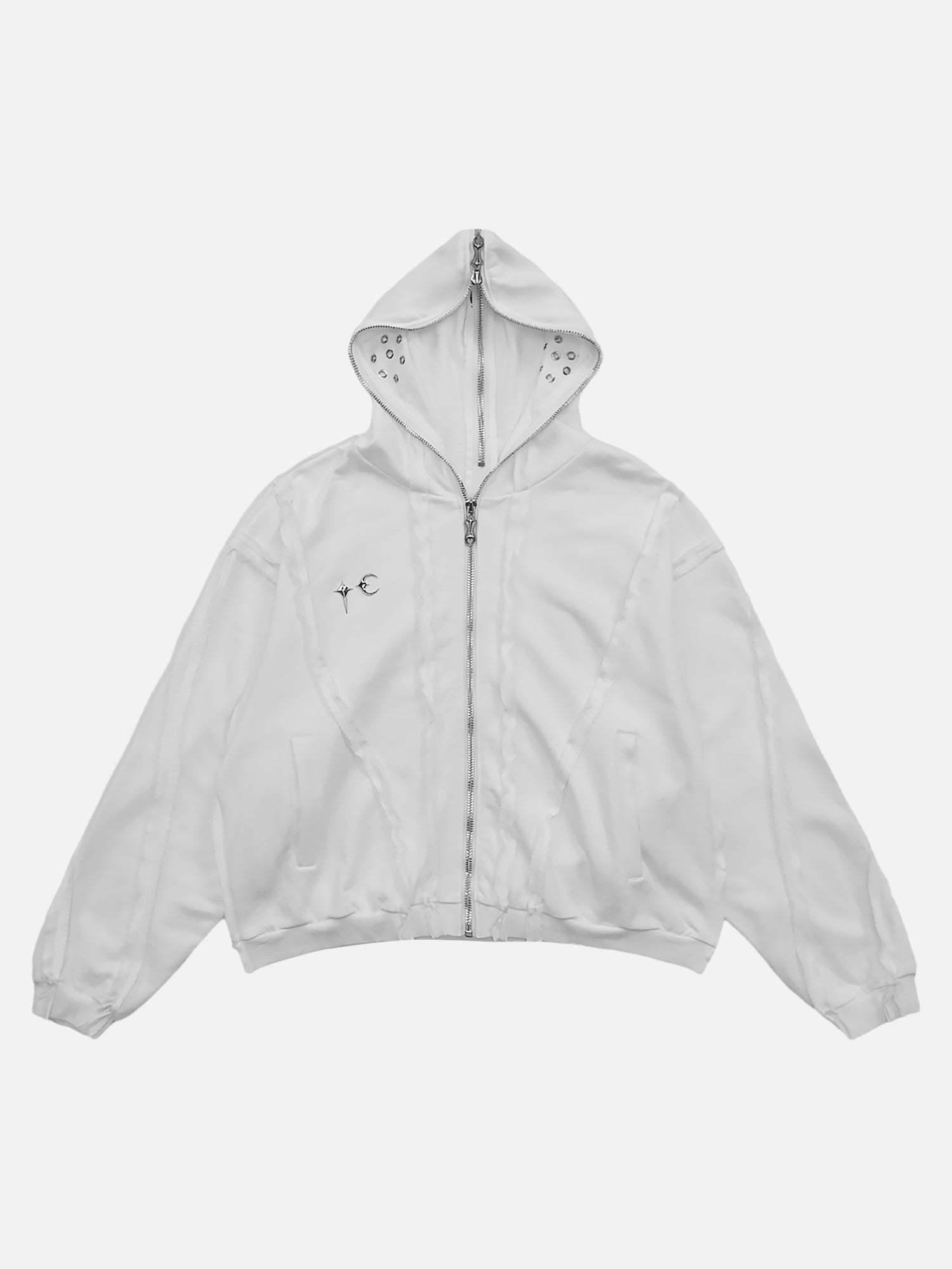 Heavyweight Batik Washed Distressed Hoodie