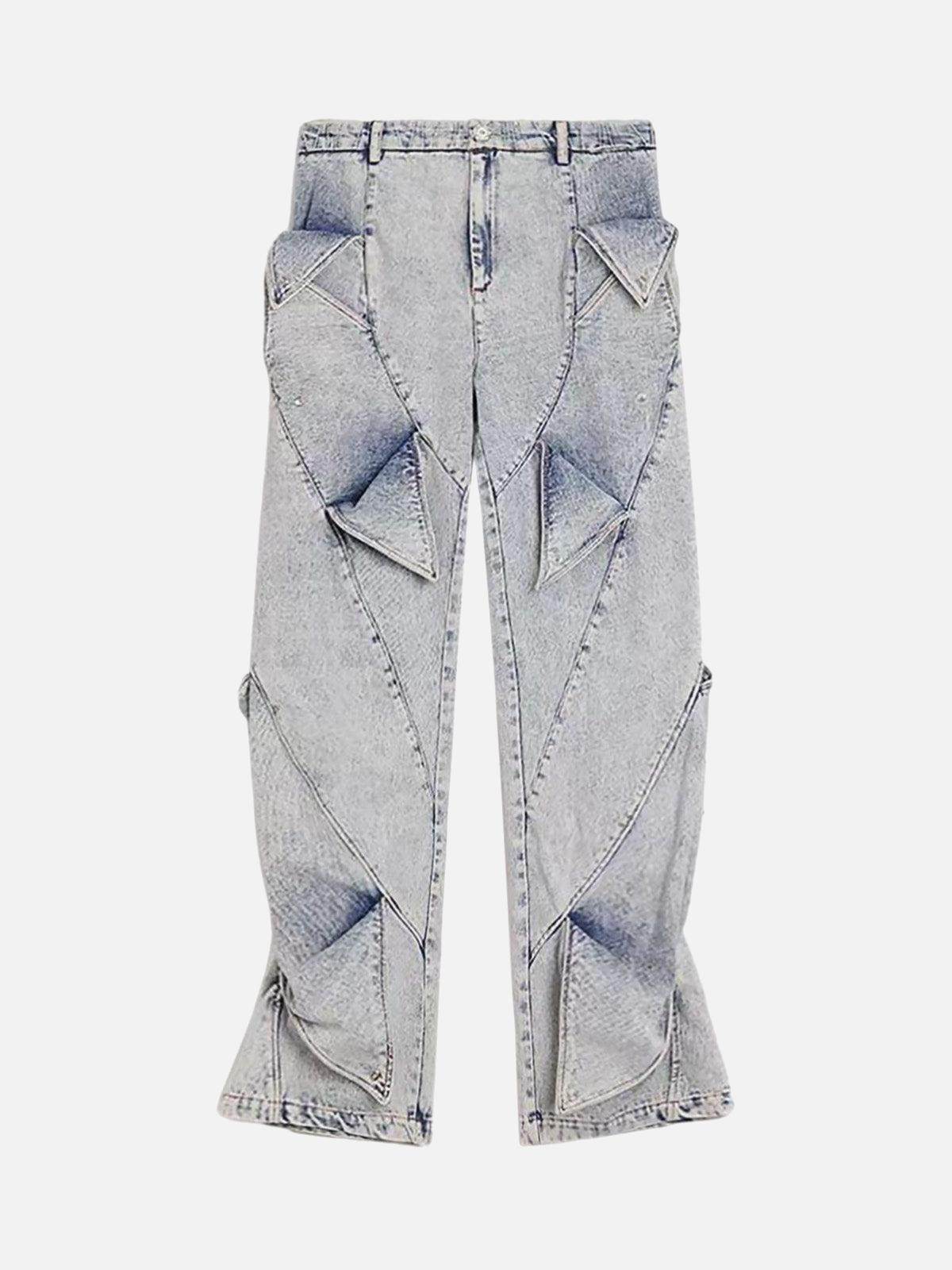 High Street Deconstructed Washed Jeans
