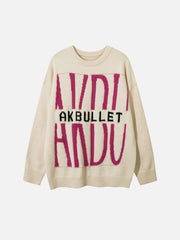 High Street Hiphop Letter Sweater