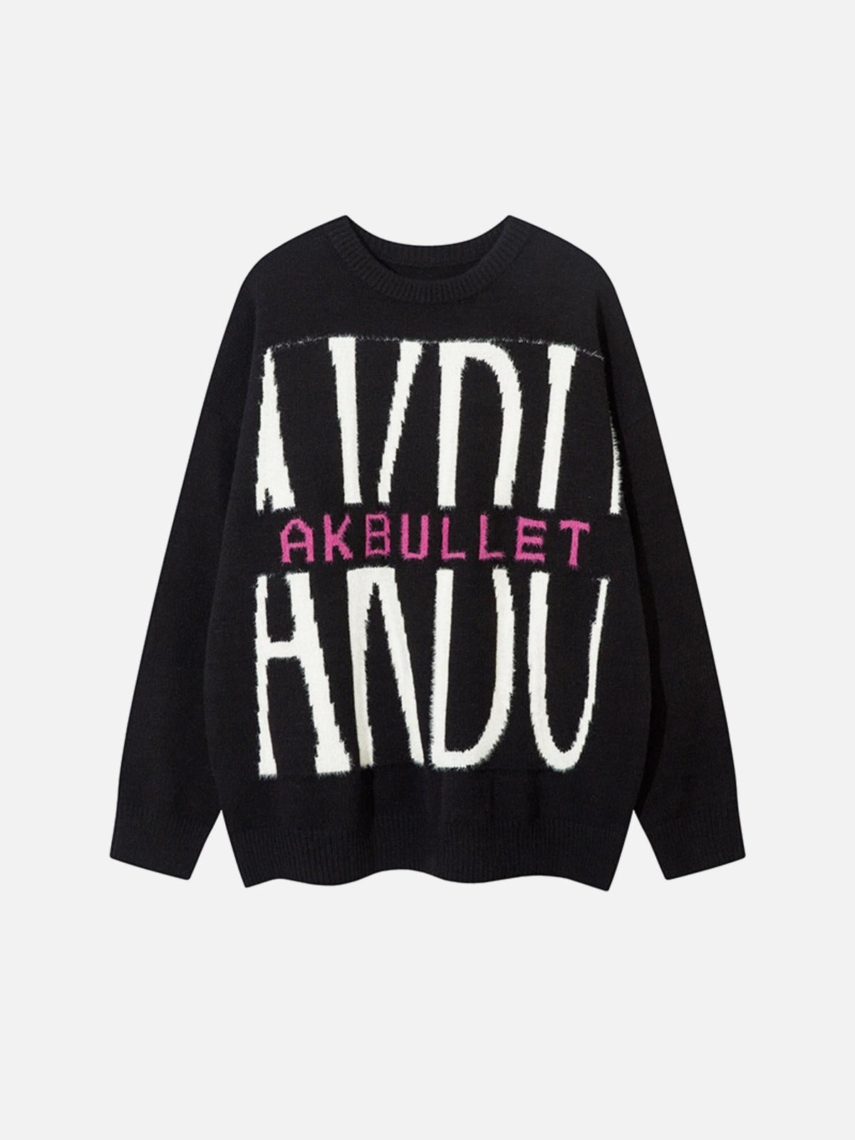 High Street Hiphop Letter Sweater