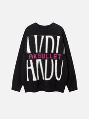 High Street Hiphop Letter Sweater
