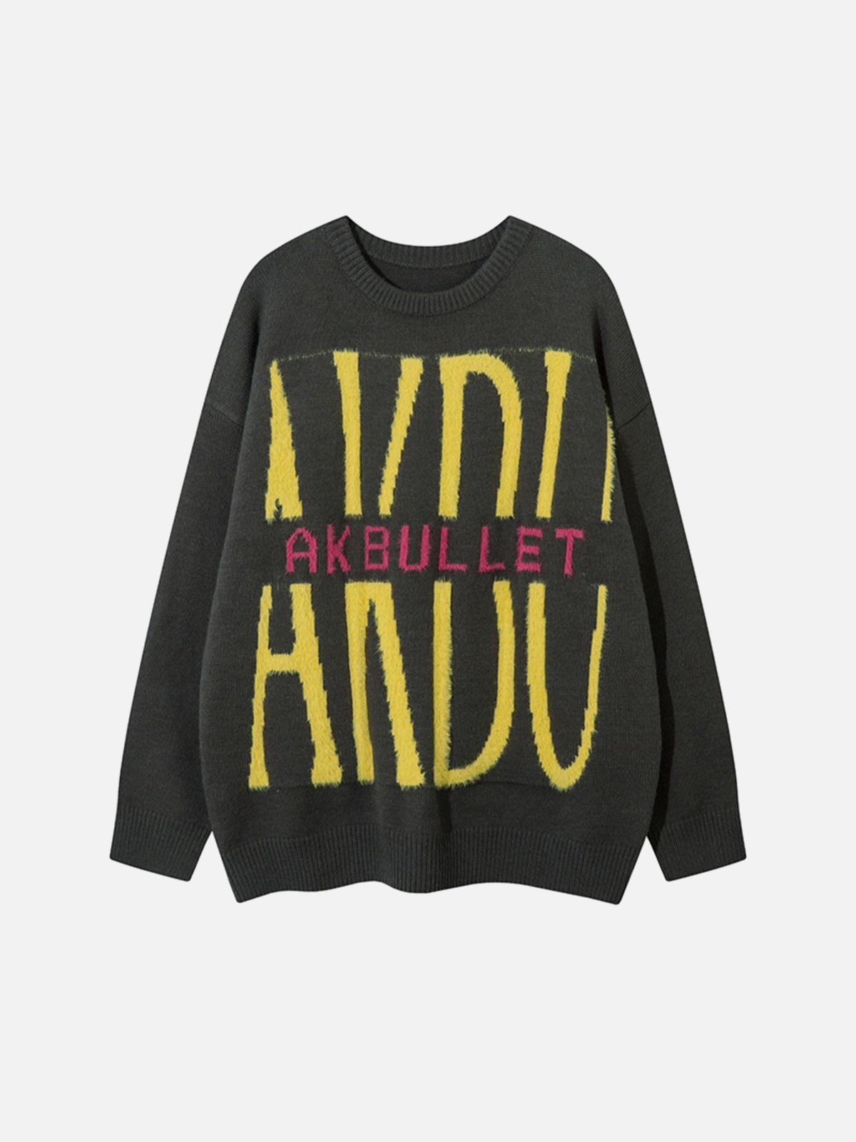 High Street Hiphop Letter Sweater