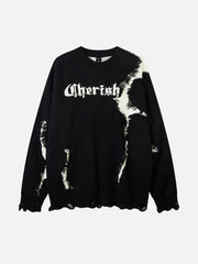 High Street Irregular Color-Blocking Patchwork Sweater