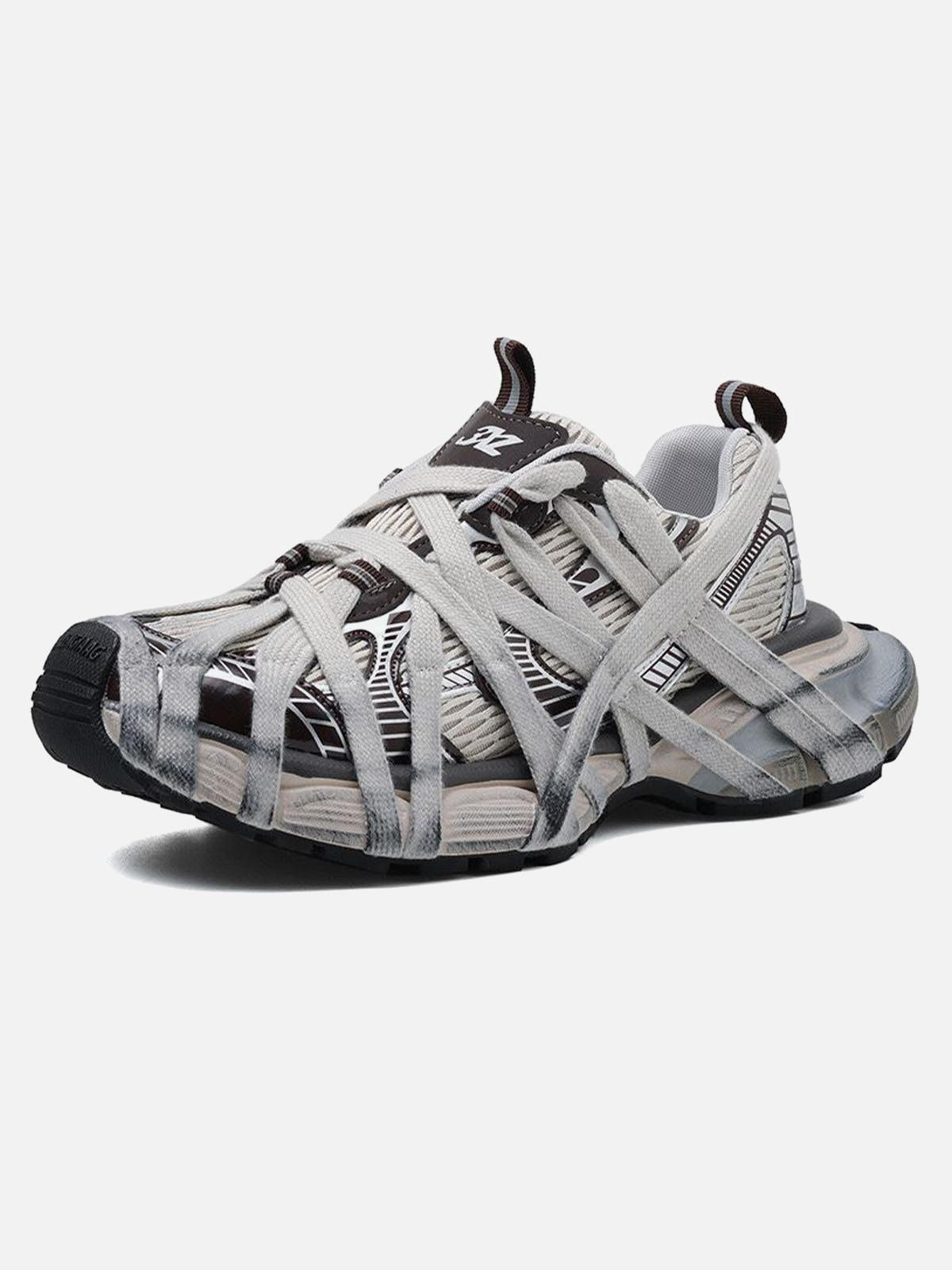 High Street Lace-Up Casual Sneakers