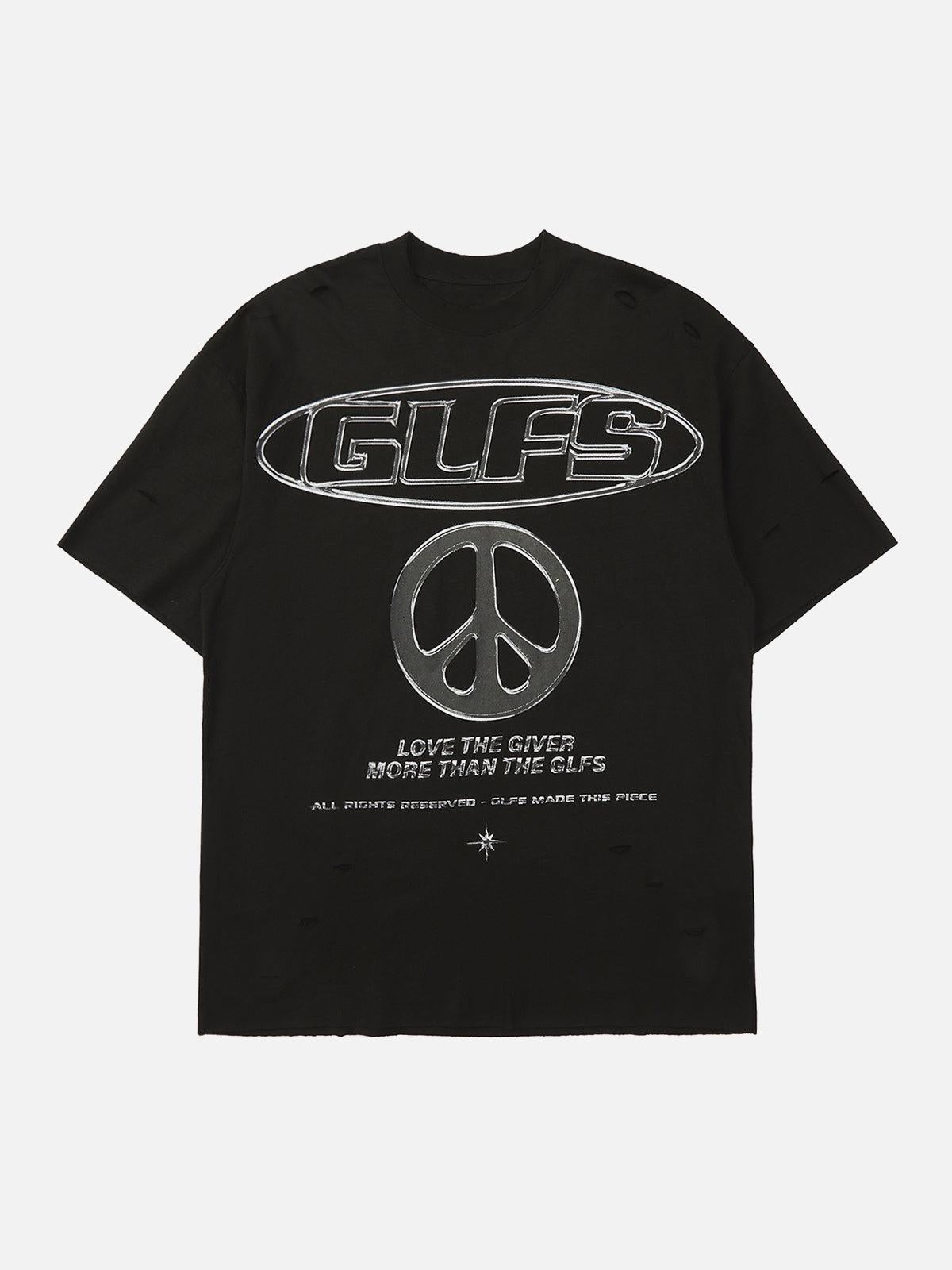 High Street Letter Print Short-Sleeved T-Shirt