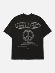 High Street Letter Print Short-Sleeved T-Shirt