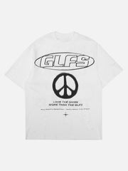High Street Letter Print Short-Sleeved T-Shirt