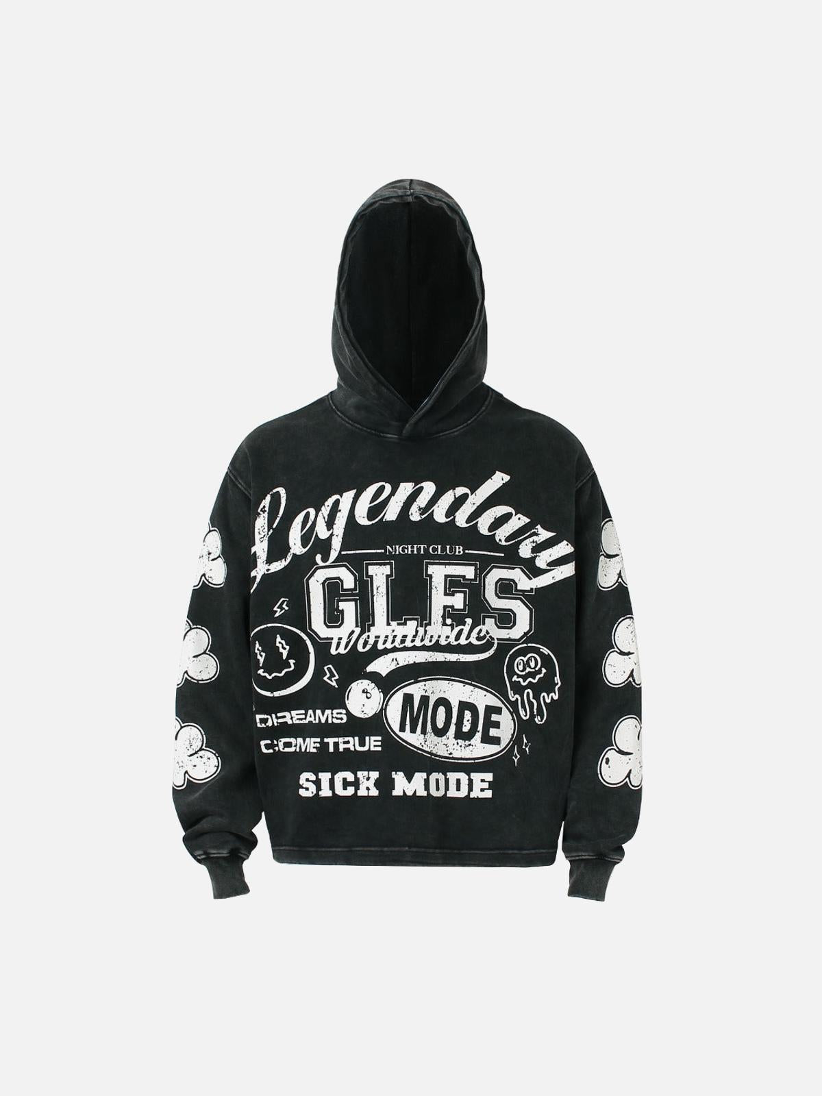 High Street Print Letter Hoodie
