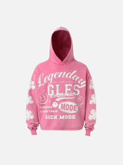 High Street Print Letter Hoodie