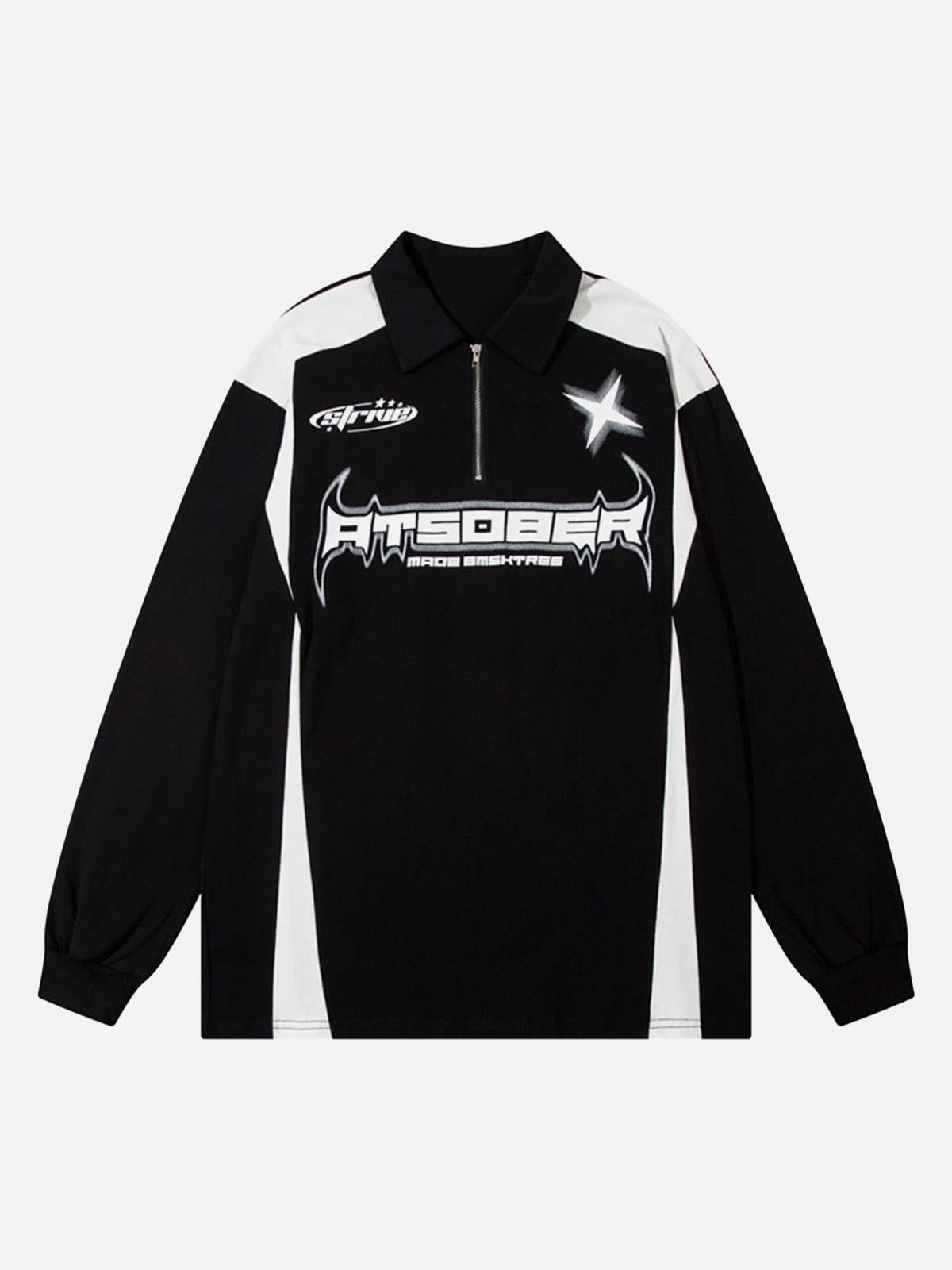 High Street Racing Long Sleeve Polo Shirt