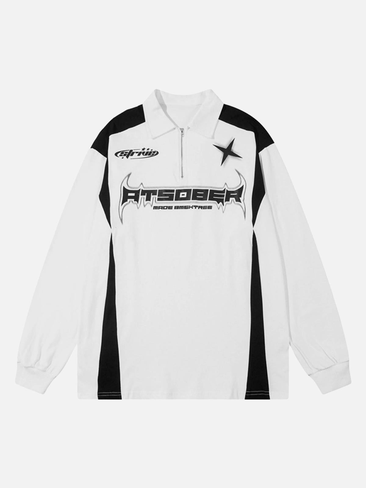 High Street Racing Long Sleeve Polo Shirt