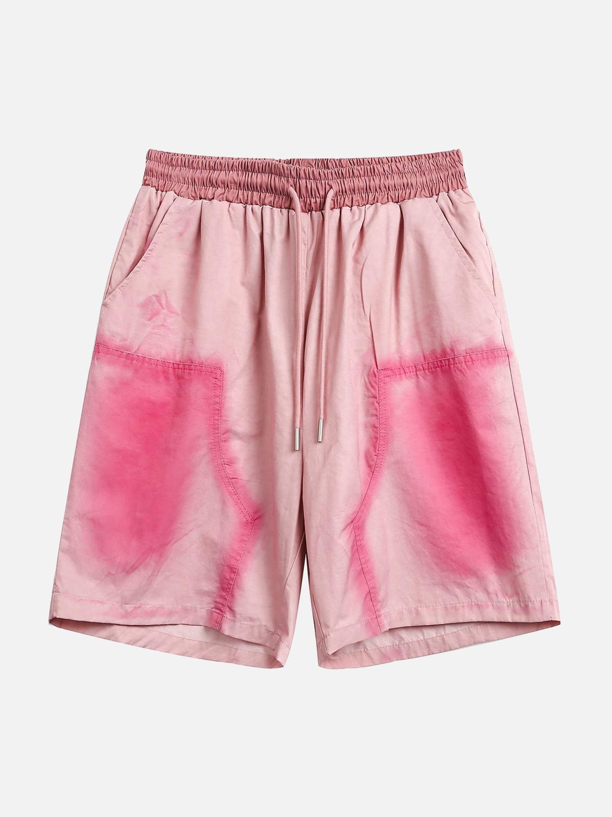 High Street Spray Paint Casual Shorts