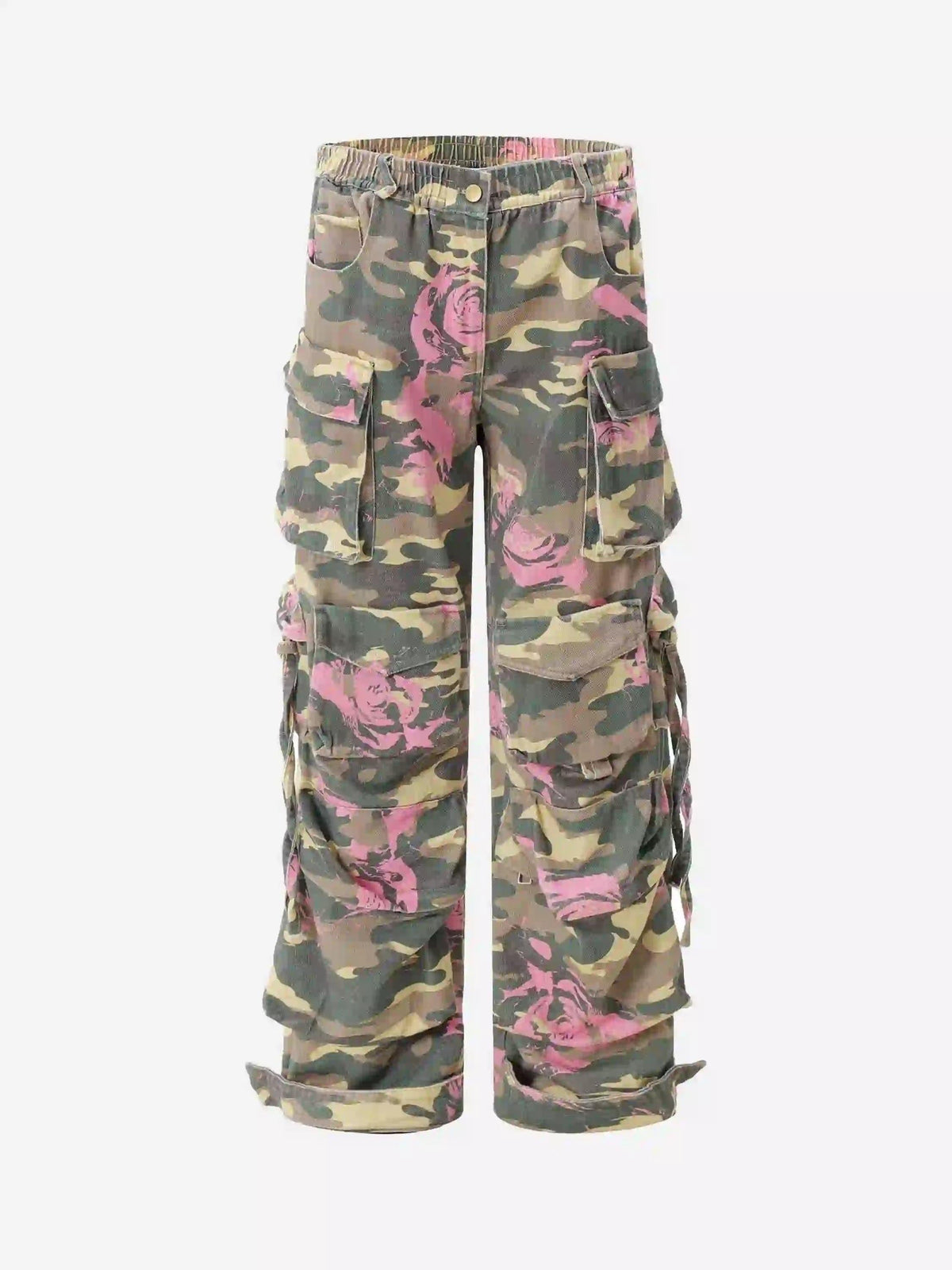 Hip-Hop Camouflage Cargo Pants with Multi-Pockets