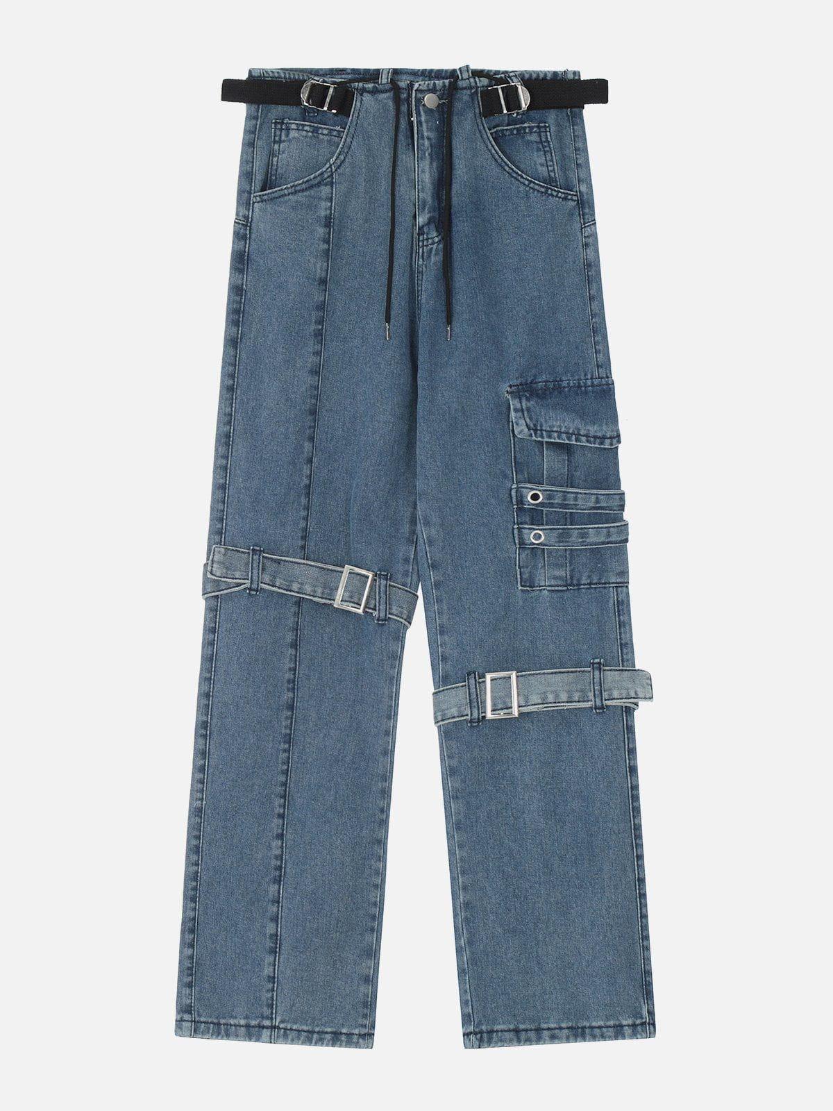 Hip Hop Straps Jeans