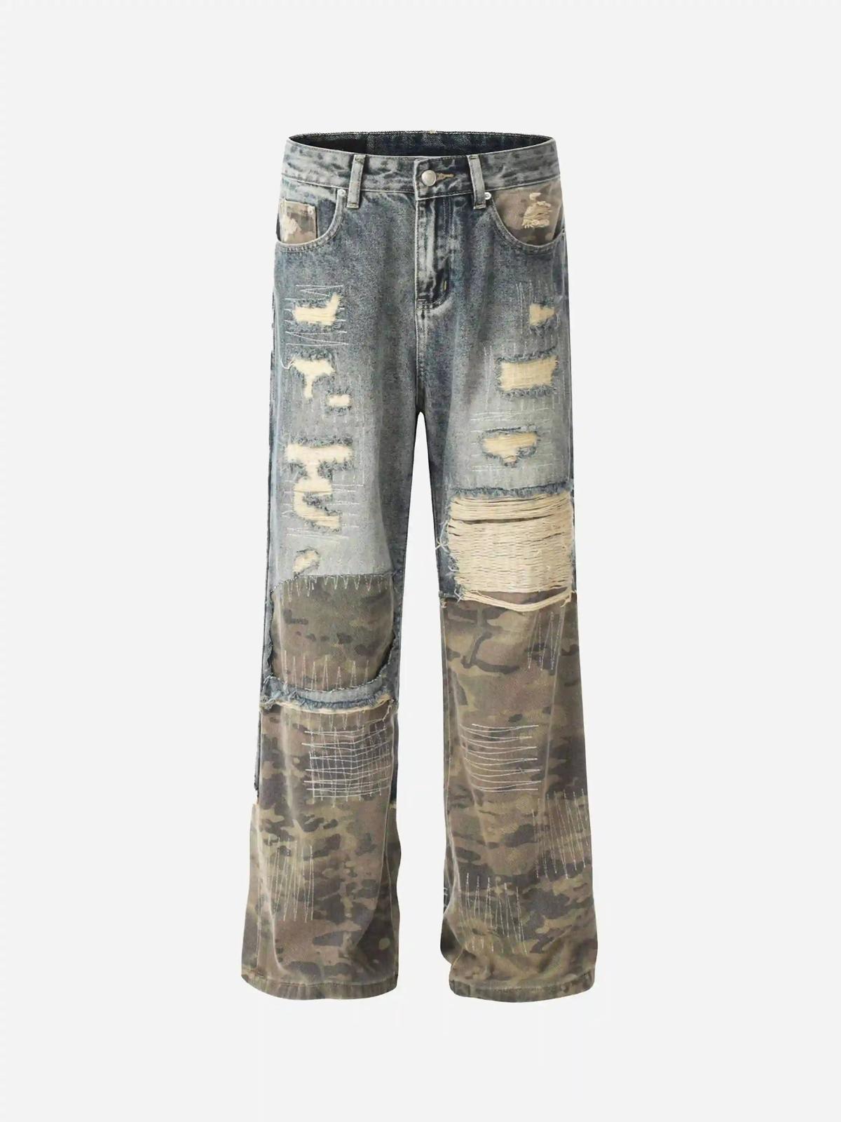 Hip Hop Street Heavy Duty Ripped Jeans