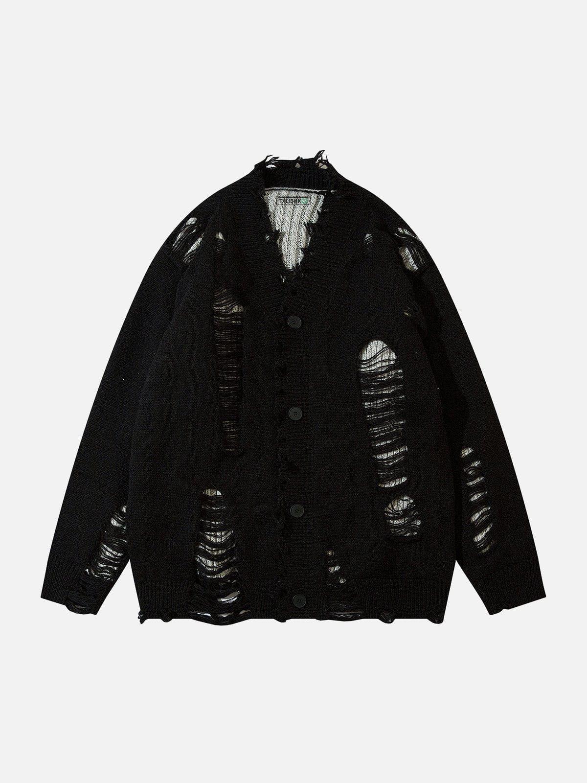Hole Fake Two Cardigan