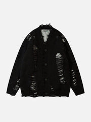 Hole Fake Two Cardigan