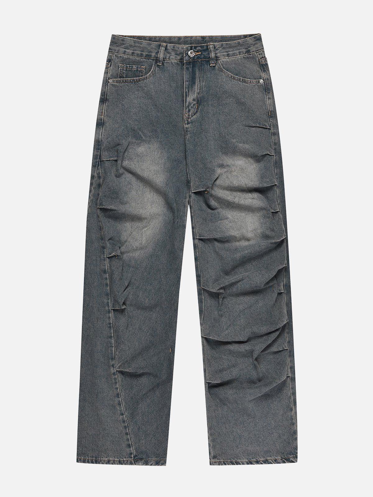 Irregular Wrinkle Jeans
