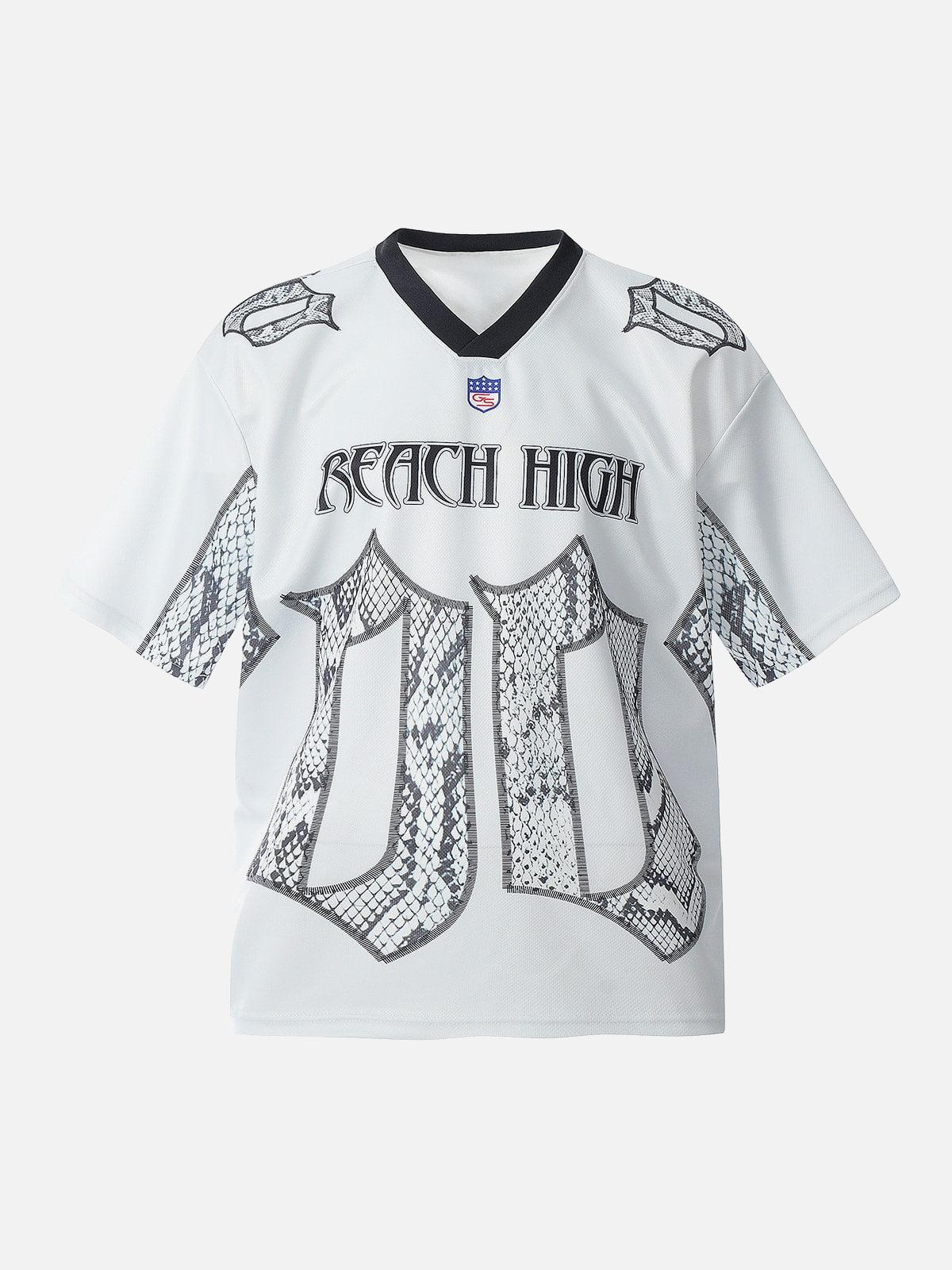 Jersey Style Snake Print T-Shirt